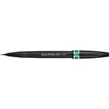 Pentel Sing Pen Brush Ince Uçlu Fırça Kalem Yeşil - Ana Renkler