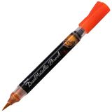 Pentel Sıvı Metalik Turuncu Kırmızı Mürekkepli Pompalı Fırça Uçlu Kalem
