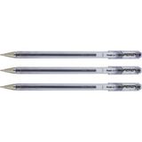 Pentel Superb 0.7 mm BK77 3 Adet Siyah Jel Kalem