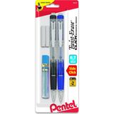 Pentel Twist Erase Click Otomatik Kalem, 2 Silgi Dolum ve Kurşun, 0,7 Mm, Çeşitli Variller, Renk Değ - Renkli