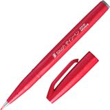 Pentel Y SES15C-B Brush Sign Pen Kırmızı İmza Kalemi