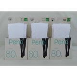 Penti 3'lü Külotlu Çorap - Kız Çocuk Desenli Kilotlu Çorap ( Care For Energy ) - 6 - 8 Yaş - Beyaz