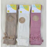 Penti 3^lü Paket Kız Çocuk Ribbon Pantolon Çorabı - 4 - 5 Yaş - Pembe - Ten - Beyaz