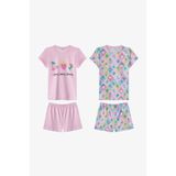 Penti Açık Pembe Kız Çocuk Cherry,Berry Pamuklu 2'li Pijama Takımı