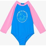 Penti Açık Pembe Kız Çocuk Ocean Uv Korumalı Uzun Kollu Mayo - 6 Yaş