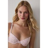 Penti Açık Pembe Pleasure Desenli Lace Dantel Sütyen - 80B - Çok Renkli