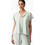 Penti Açık Yeşil Serenity Çiçekli Kısa Kollu Gömlek Pantolon Pijama Takımı