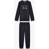 Penti Antrasit Erkek Çocuk Yeti Canavar Baskılı Termal Etkili Pijama Takımı - Abanoz - Antrasit - 9 - 10 Yaş
