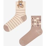 Penti Bear Dama 2li Bej Çok Renkli Soket Çorap - Standart