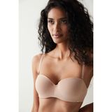 Penti Bej Angelina Straplez Push Up Balenli Sütyen - 85A - Beyaz