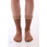 Penti Bej Latte Fluffy Soket Çorap - Standart - Ten