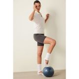 Penti Beyaz Kaydırmaz Taban Bantlı Pilates&yoga Tozluk Çorap - Standart