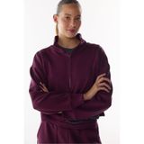 Penti Bordo İpeksi Dokunuş Silky Touch Yarım Fermuarlı Sweatshirt