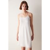 Penti Bridal Dantel Lacy Beyaz Gecelik - XS