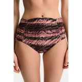 Penti Cesira Büzgülü Kapamalı Zebra Desenli Simli Orta Bel Bikini Altı - 36 - Çok Renkli