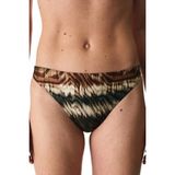 Penti Cesira Minimal Zebra Desenli Simli Orta Bel Bikini Altı - 38 - Çok Renkli