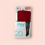 Penti Çocuk Sweety Lila Desenli Ince Külotlu Çorap - Kırmızı - 9 - 10 Yaş