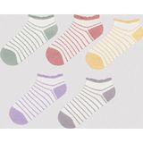 Penti Colorful Lined Frill Beyaz 5'li Patik Çorap