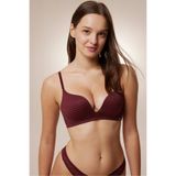 Penti Dekolte Push Up Destekli Essent Sütyen, Bordo, 80B Beden