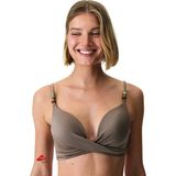 Penti Deve Tuyu Naiara Yoğun Push Up Simli Bikini Üstü - 36 - 595Camel