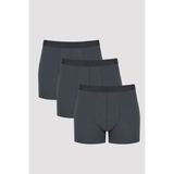 Penti Erkek Basic Tripple 3'lü Antrasit Boxer - M