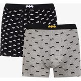 Penti Erkek Batman Çizgi Roman Desenli 2'li Boxer - Çok Renkli