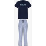 Penti Erkek Big Blue Sea Çizgili Kısa Kollu Pijama Takımı - Çok Renkli