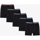 Penti Erkek Black 5'li Boxer - Çok Renkli - M