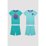 Penti Erkek Çocuk Apples Çok Renkli Pamuklu 2li Pijama Takımı - 9 - 10 Yaş