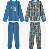 Penti Erkek Çocuk Capy&dino Together Pamuklu Uzun Kollu 2'li Pijama Takımı - Çok Renkli