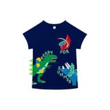 Penti Erkek Çocuk Dinozor Desenli Uv Üst Mayo,İndigo 3-4 Yaş
