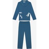Penti Erkek Çocuk Footbunny Beyaz Gömlek Pijama Takımı - 3 - 4 Yaş