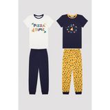 Penti Erkek Çocuk Galaxy Pizza Çok Renkli 2li Pijama Takımı - 7 - 8 Yaş