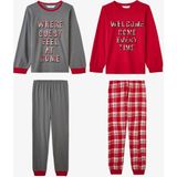 Penti Erkek Çocuk Guests Ekoseli Pamuklu Uzun Kollu 2'li Pijama Takımı - Renkli - 6 - 7 Yaş