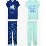Penti Erkek Çocuk Lacivert Cosmic Nap Kısa Kollu 2'li Pijama Takımı - 9 - 10 Yaş