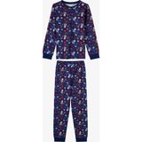 Penti Erkek Çocuk Lacivert Style Repeat Pamuklu Uzun Kollu Pijama Takımı - Mavi - 5 - 6 Yaş