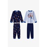 Penti Erkek Çocuk Mavi Capy-jam Session Pamuklu Uzun Kollu 2li Pijama Takımı