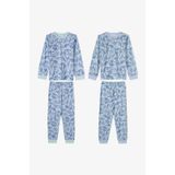 Penti Erkek Çocuk Mavi Historical Dinos Pamuklu Uzun Kollu 2'li Pijama Takımı