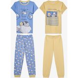 Penti Erkek Çocuk Mavi Sheepy Kısa Kollu 2'li Pijama Takımı - 7 - 8 Yaş