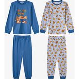 Penti Erkek Çocuk Mavi Sleepy Club Pamuklu Uzun Kollu 2'li Pijama Takımı - 6 - 7 Yaş