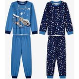 Penti Erkek Çocuk Mavi Story Friends Pamuklu Uzun Kollu 2'li Pijama Takımı - 5 - 6 Yaş