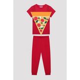 Penti Erkek Çocuk Pizza Çok Renkli Pijama Takımı - 3 - 4 Yaş