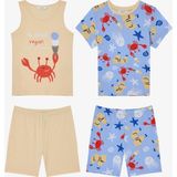 Penti Erkek Çocuk Vegan Ice Cream Pamuklu 2li Pijama Takımı - 9 - 10 Yaş - Renkli