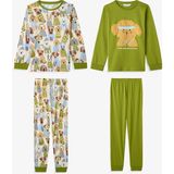 Penti Erkek Çocuk Yağ Yesili Runner Dog Uzun Kollu 2'li Pijama Takımı - Yağ Yeşili - 8 - 9 Yaş
