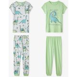 Penti Erkek Çocuk Yeşil Sleepasaurus Kısa Kollu 2'li Pijama Takımı - Açık Yeşil - 9 - 10 Yaş