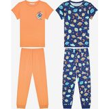 Penti Erkek Çocuklar İçin Blast Off 2'li Pijama Takımı Çok Renkli Uzay Temalı Konforlu Dokuma - 6 - 7 Yaş