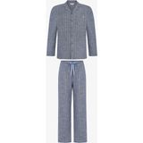 Penti Erkek Oat Check Çizgili Uzun Kollu Pijama Takımı - Çok Renkli - S