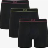 Penti Erkek Pamuklu 3lü Siyah Çok Renkli Boxer - XL
