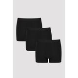 Penti Erkek Pamuklu Basic Black 3'lü Boxer - XL - Renkli
