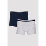 Penti Erkek Pamuklu Basic Same Tape 2li Boxer - Renkli
